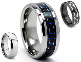 Up To 89% Off Men's Tungsten Rings