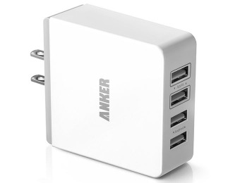 60% off Anker 36W 4-Port USB Wall Charger
