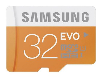 64% off Samsung 32GB EVO microSD Class 10 Memory Card