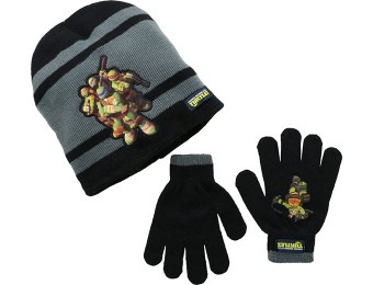80% off Tennage Mutant Ninja Turtles Knit Hat and Glove Set