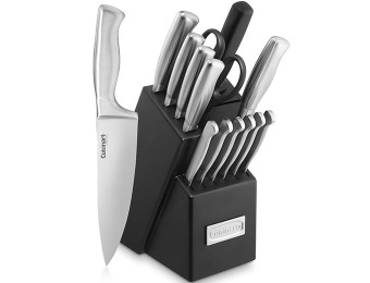 $73 off Cuisinart 15-Piece Stainless Steel Hollow Handle Knife Block Set