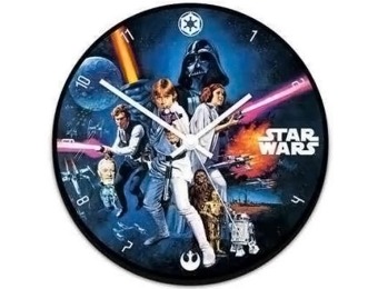 30% off Star Wars Movie Poster Wood Wall Clock