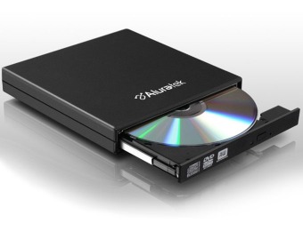 75% off Aluratek USB External Slim Multi-Format DVD Reader/Writer