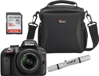 $50 off Nikon D3300 24.2MP DSLR Camera Kit with 18-55mm Lens
