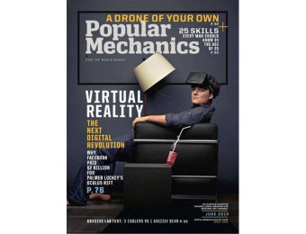 81% off Popular Mechanics Magazine, $7.99 / 10 Issues