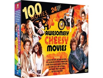 54% off 100 Awesomely Cheesy Movies (24 Disc Set) DVD