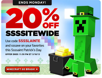 20% Off Everything at ThinkGeek with Code: SSSSLAINTE