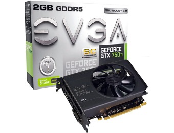 $30 off EVGA G-SYNC GeForce GTX 750 Ti Superclocked 2GB Card