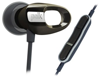 75% off Polk Audio AM5110-A Nue Voe Black Eearbud Headphones