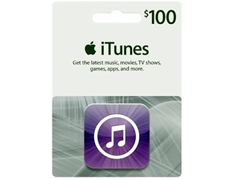 $20 off $100 Apple iTunes Gift Card