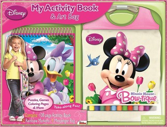 72% off Disney Minnie Mouse My Activity Book and Messenger Bag