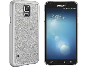 97% off Dynex Silver Glitter Case for Samsung Galaxy S5 Cell Phones