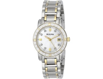 $279 off Bulova Women's 98R107 Diamond Accented Calendar Watch