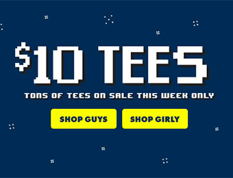 $10 Tees - Tons of t-shirts on sale this week only