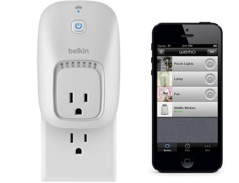 $10 off Belkin WeMo Wi-Fi Enabled Home Automation Switch