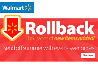 Walmart Rollback Madness Sale - Low prices just got even lower!