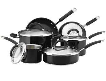 57% off Rachael Ray Stainless Steel II Colors 10-Piece Cookware Set