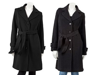 $140 off Bromley Wool Walker Coat (black or charcoal)