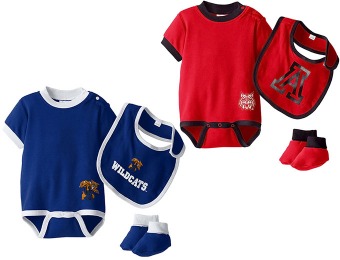88% off NCAA Infant/Toddler Bib & Bootie Set, Multiple Team Choices