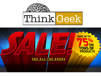 Up To 75% Off Over 800 Items at ThinkGeek