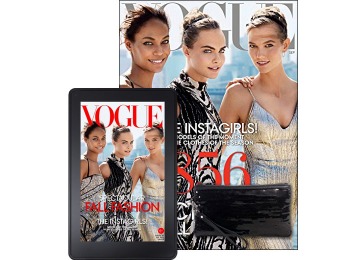 95% off One Year of Vogue Magazine plus a Free Clutch