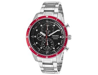 72% off Men's Seiko SNDF37P1 Chronograph Stainless Steel Watch