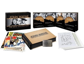 $90 off John Wayne: Epic DVD Collection w/ "Duke" Belt Buckle