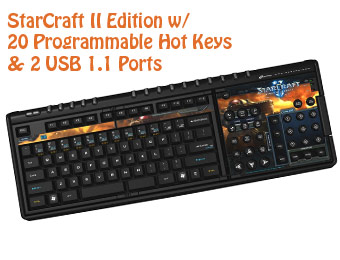 67% Off SteelSeries StarCraft II Zboard Gaming Keyboard
