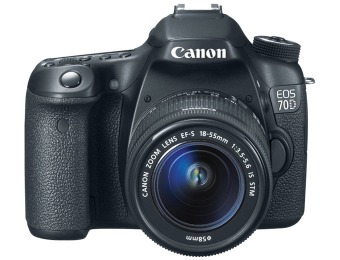 $250 off Canon EOS 70D Digital SLR Camera w/ 18-55mm IS STM Lens