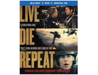 72% off Live Die Repeat: Edge of Tomorrow Blu-ray + DVD Combo
