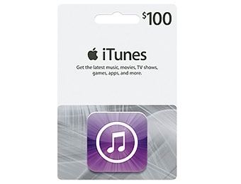 $20 off Apple $100 iTunes Gift Card