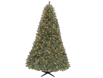 50% off 7.5 Ft Pre-Lit Kensington Artificial Pine Christmas Tree