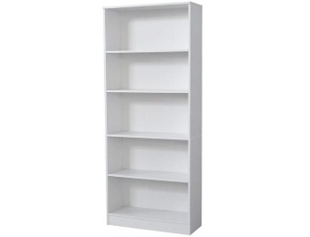 40% off Hampton Bay White 5-Shelf Standard Bookcase