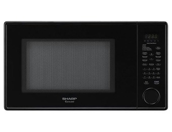 61% off Sharp R-409YK Mid-Size Counter-top Microwave, Black