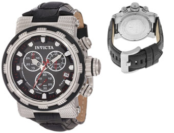 76% Off Invicta 11230 Reserve Chronograph Leather Watch