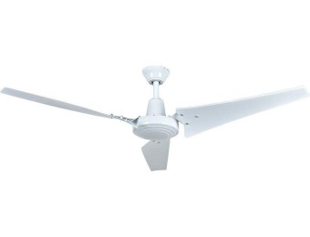 25% off 60" White Hampton Bay Industrial Ceiling Fan, 52860