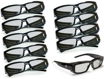 $82 off Elite ZAF-GC10 Circular Polarized 3D Glasses (10 Pack)