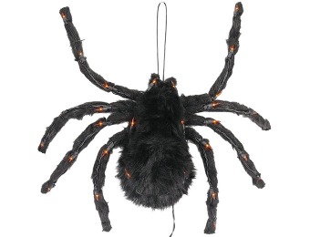 50% off Halloween 24" Hanging Spider with Orange Lights