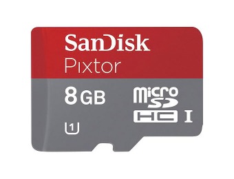 76% off SanDisk Pixtor 8GB microSDHC Class 10 Memory Card