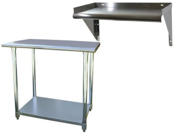 Up to 41% off Select Stainless Steel Worktables at Home Depot