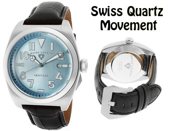 92% Off Swiss Legend SL-20434-012 Heritage Swiss Leather Watch