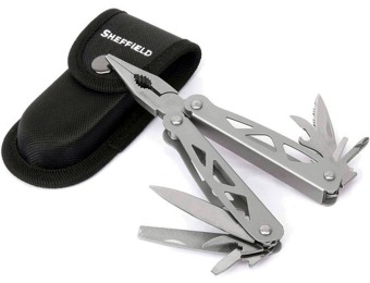 70% off Sheffield 12-in-1 Multi-Purpose Tool w/ Carrying Case