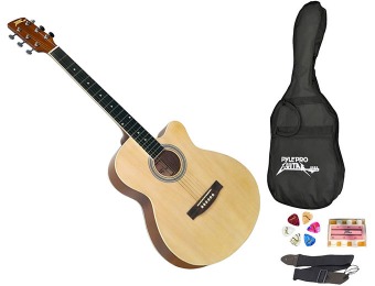 $106 off Pyle-Pro PGAKT39 39" Beginner Jammer Acoustic Guitar