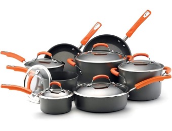 $150 off Rachael Ray Hard Anodized II Nonstick 14-Pc Cookware Set