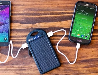 82% off Creative Edge Solar-5 Solar 5000mAh Portable Power Bank