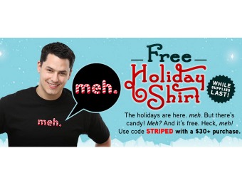 Free Holiday Meh T-Shirt from ThinkGeek with $30+ Purchase