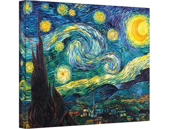 $841 off Starry Night by Van Gogh 24x32" Gallery Wrapped Canvas Art