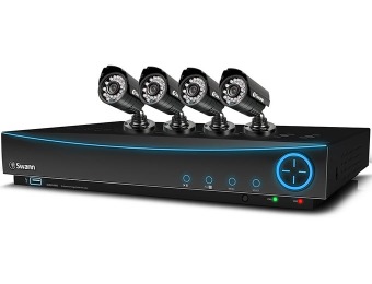 $150 off Swann 8-Ch, 4-Camera Indoor/Outdoor DVR Security