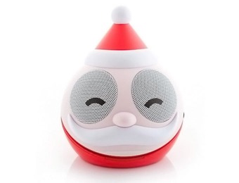 96% off Compact Santa Portable Speaker, USB or Battery Powered