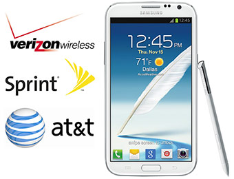 $100 off Samsung Galaxy Note II with 2 year contract